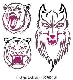 animal head totem