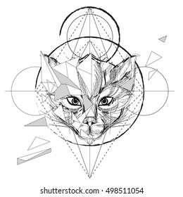 Download Geometric Cat Images, Stock Photos & Vectors | Shutterstock