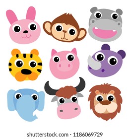 animal head vector design