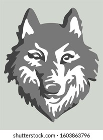 Animal. Head of a wolf