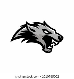 Animal Head - Wolf - vector logo/icon illustration mascot