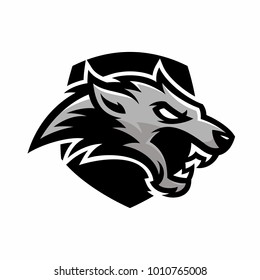 Animal Head - Wolf - vector logo/icon illustration mascot