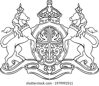 Animal heads and ornaments for labels, stickers, emblems, posters, tattoos, t-shirts with vector black blocks.