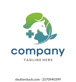 Animal Health Care, Veterinary Medical Natural Clinic Logo Design