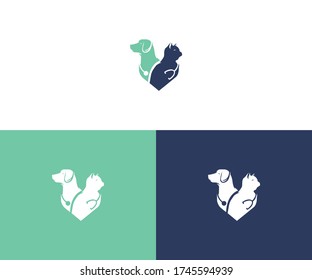 Animal Health logo design vector