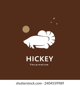 animal hickey natural logo vector icon silhouette retro hipster