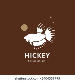 animal hickey natural logo vector icon silhouette retro hipster