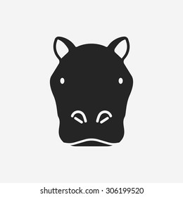 animal hippo icon