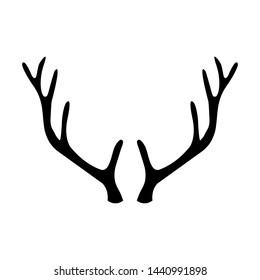 	
Animal Horn icon on background for graphic and web design.