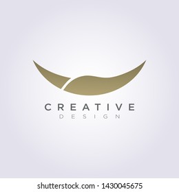Animal Horn Vector Illustration Design Clipart Symbol Logo Template.