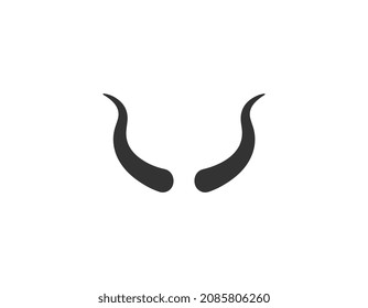 Animal horns icon, logo isolated on white background