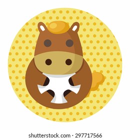 animal horse cartoon theme elements