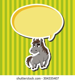 animal horse cartoon theme elements