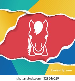animal horse icon