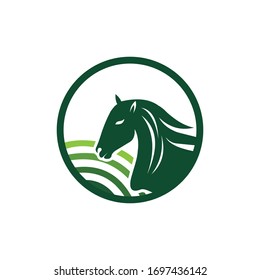 Animal horse logo vector design template