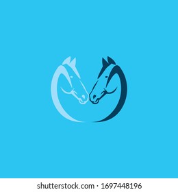 Animal horse logo vector design templates