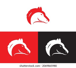 Animal horse logo vector design templates