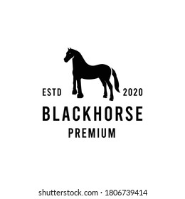 Animal Horse Silhouette Vector Logo Illustration Stock Vector (Royalty ...