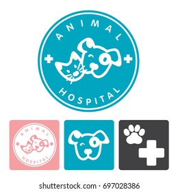 Animal hospital logo vector