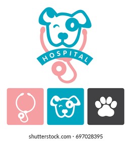 Animal hospital logo vector