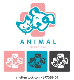 Animal hospital logo vector