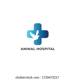 Animal Hospital Modern Logo Design - Abstract Clinic Logo Template