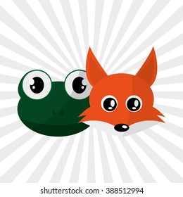 Animal icon design 