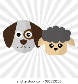 Animal icon design 