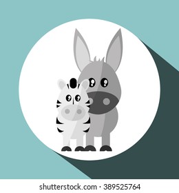 Animal icon design 