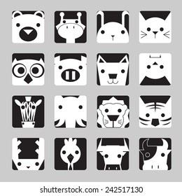 animal icon / Geometry animal / zoo