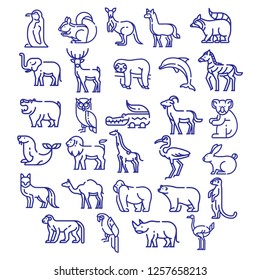 Animal icon group