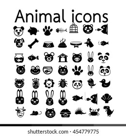 Animal icon illustration design