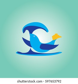 animal icon logo bird