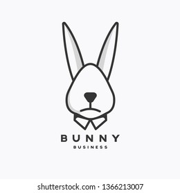 Animal icon, mascot, Rabbit business logo template