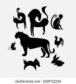 animal icon set