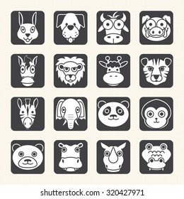 Animal icon set