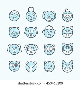 Animal icon set.