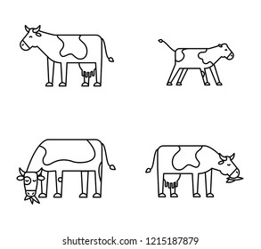 Animal icon set – cows