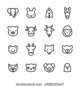 Animal icon set vector illustration