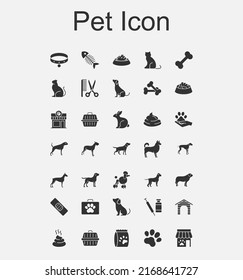 animal icon with solid style