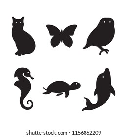 Animal icon vector set