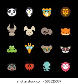 Animal Icons Design Vector