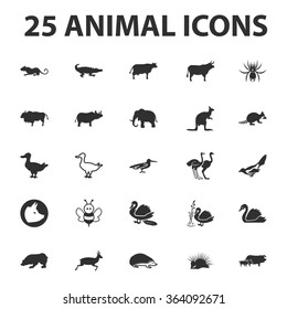 Animal icons set. 