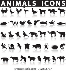 Animal icons set