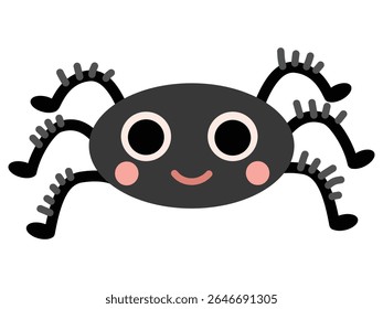 Animal illustration. Cute Cartoon Spider Illustration