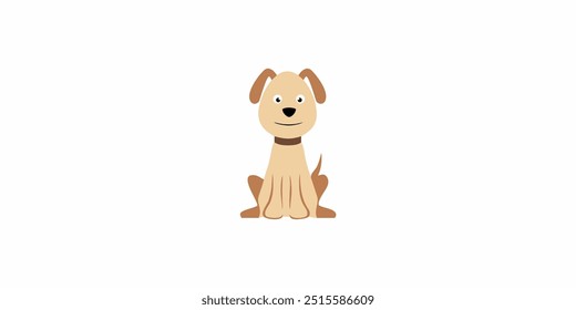 animal illustration design dog sitting