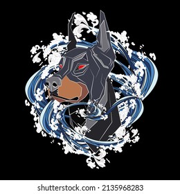 animal illustration design for sukajan is mean japan traditional cloth or t-shirt with digital hand drawn Embroidery Men T-shirts Summer Casual Short Sleeve Hip Hop T Shirt Streetwear