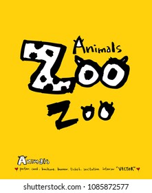 Animal illustration / Hand drawn Zoo sketch