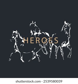 animal illustration with message, placement print, poster design