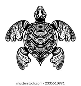 animal illustration vector turtle marine